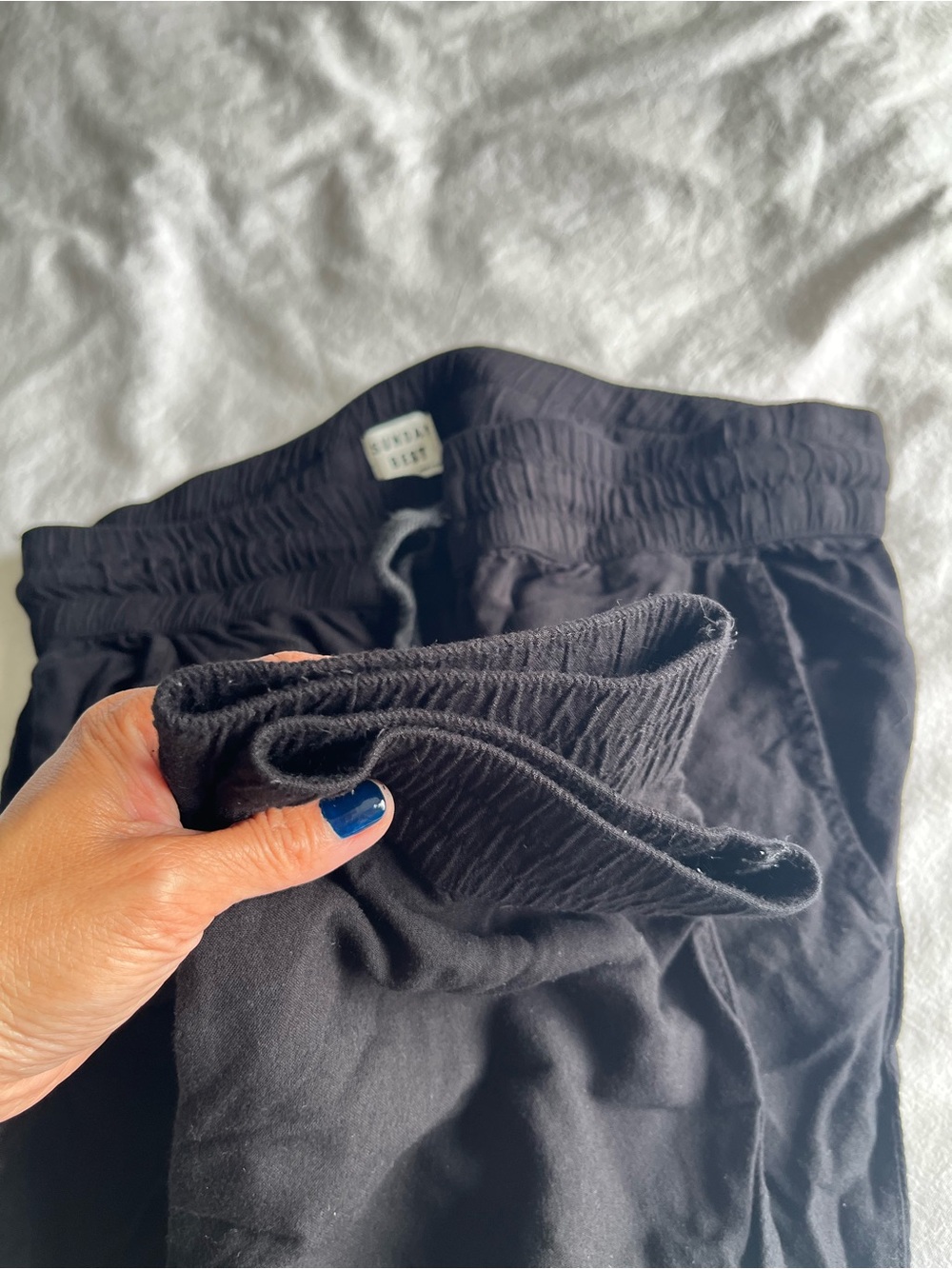 Aritzia Sunday Best Los Feliz Rayon Joggers Black S Cozy Streetwear Everyday - Picture 12 of 15